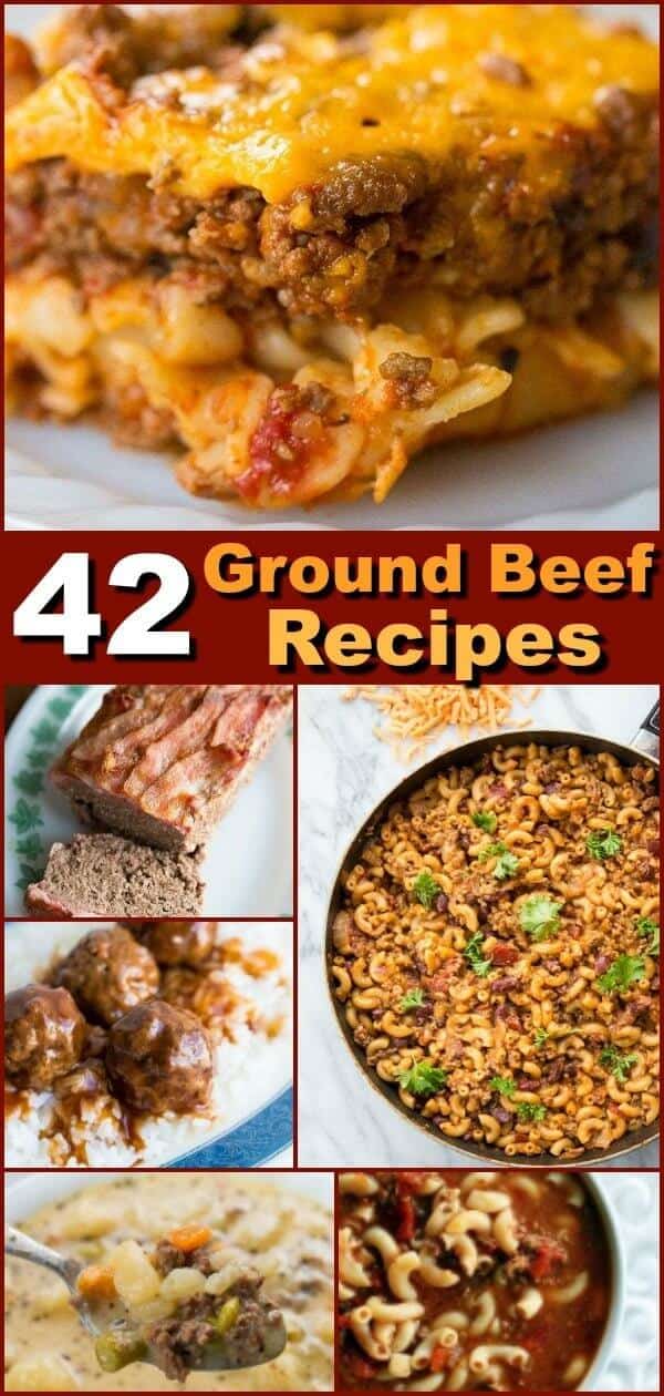 42 tried & tested easy ground beef recipes!