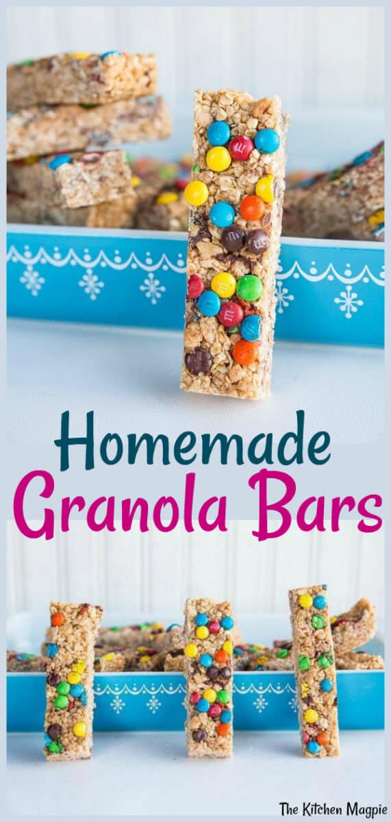 Pre-make a week's worth of granola bars for your (and your children's) lunches in a mere 10 minutes! #granola #bars #kids #lunches 