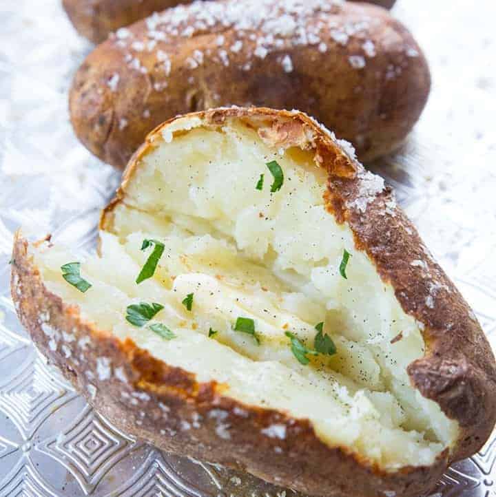 How to Make Salty, Crispy Skinned Oven Baked Potatoes The Kitchen Magpie