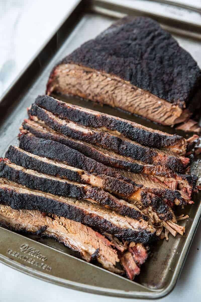 Dry Rub Smoked Brisket Recipe - The Kitchen Magpie