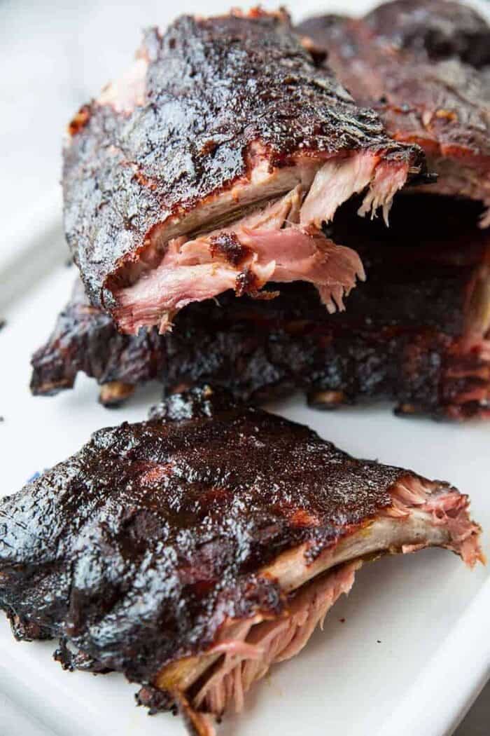 Close up of Smoky Whisky Sliced Ribs