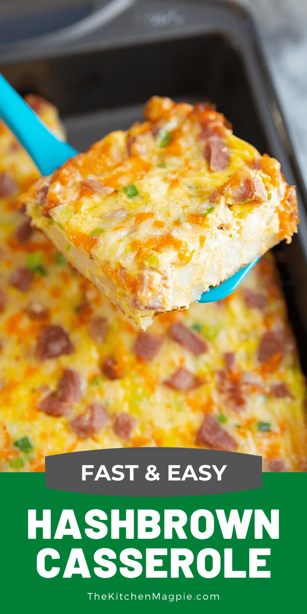 This simple and easy hasbrown casserole can be customized to your liking and uses a different method : you make a hashbrown "crust" first, then pour your filling on top. The result is casserole perfection! 