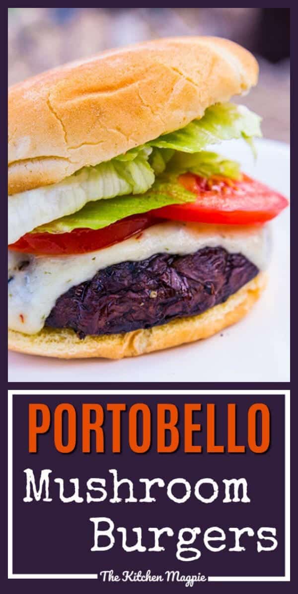 Amazing Portobello Mushroom Burgerse - the secret is in the marinade! #mushroom #burgers #vegetarian