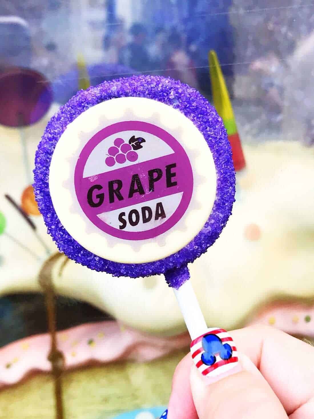 Pixar Fest Grape Soda Cake Pop