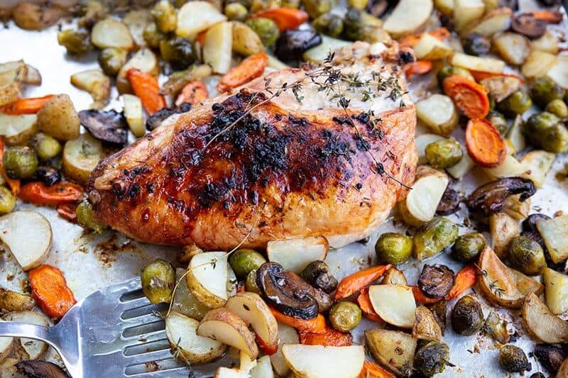 Roast Turkey Breast with Buttery Herb & Garlic