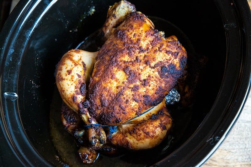 Rotisserie Chicken in a Slow Cooker