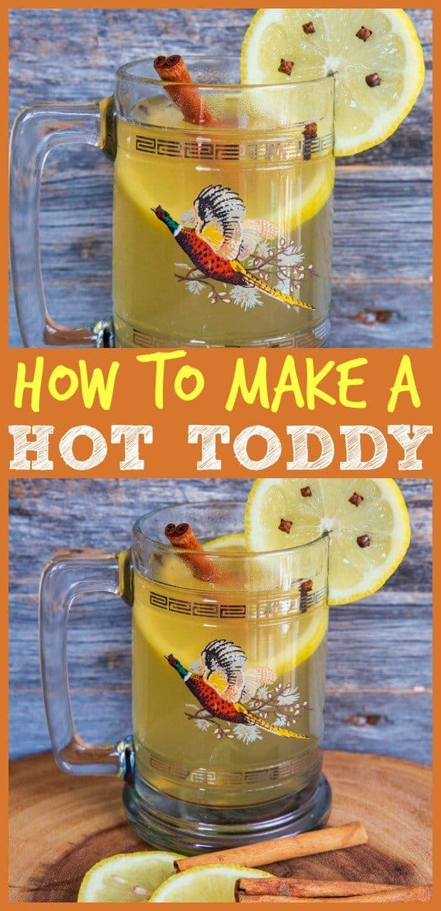 How to Make A Hot Toddy #hottoddy #cocktails #drinks #whisky #lemon #cinnamon #colds