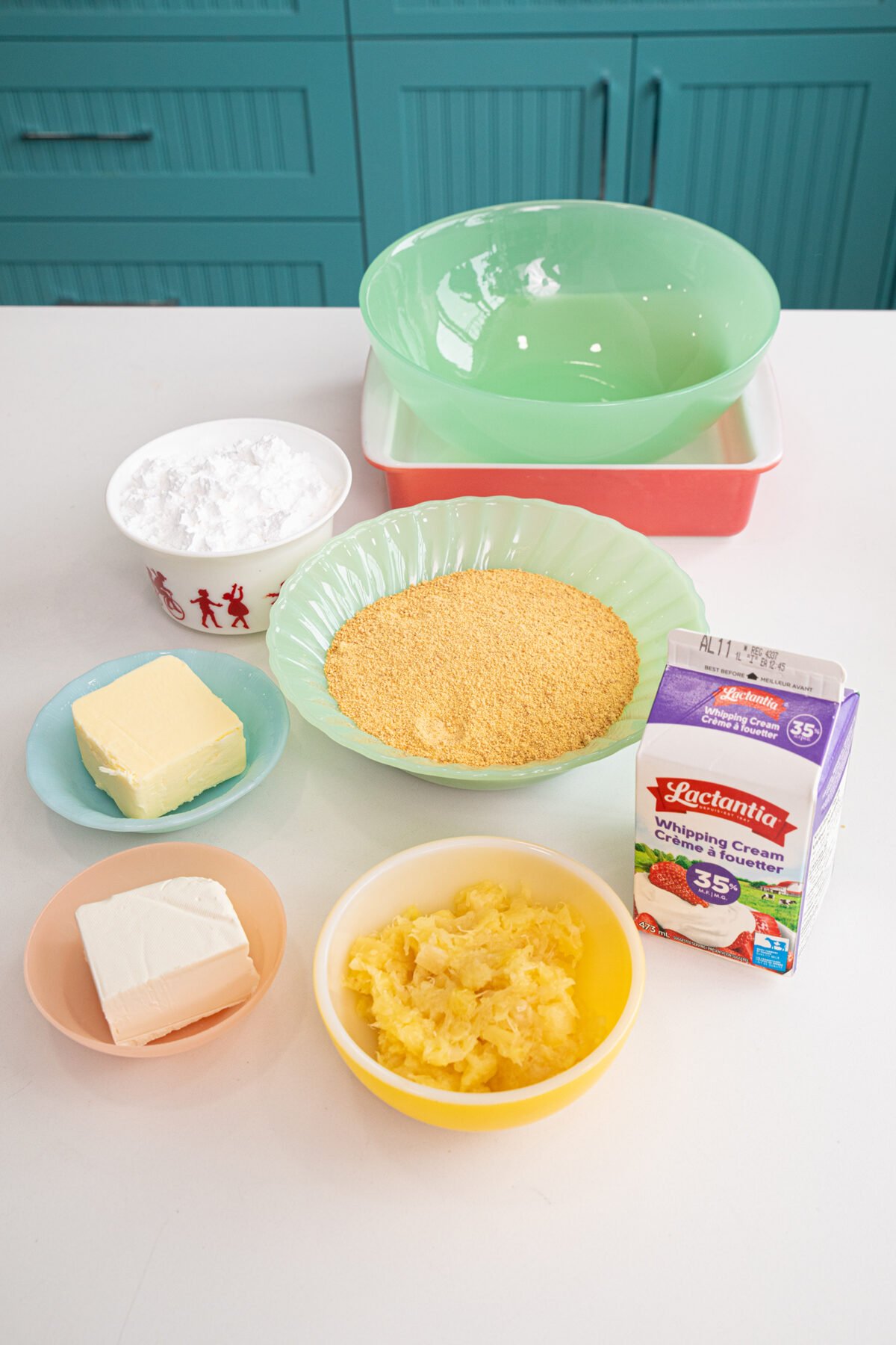 ingredients for pineapple slice