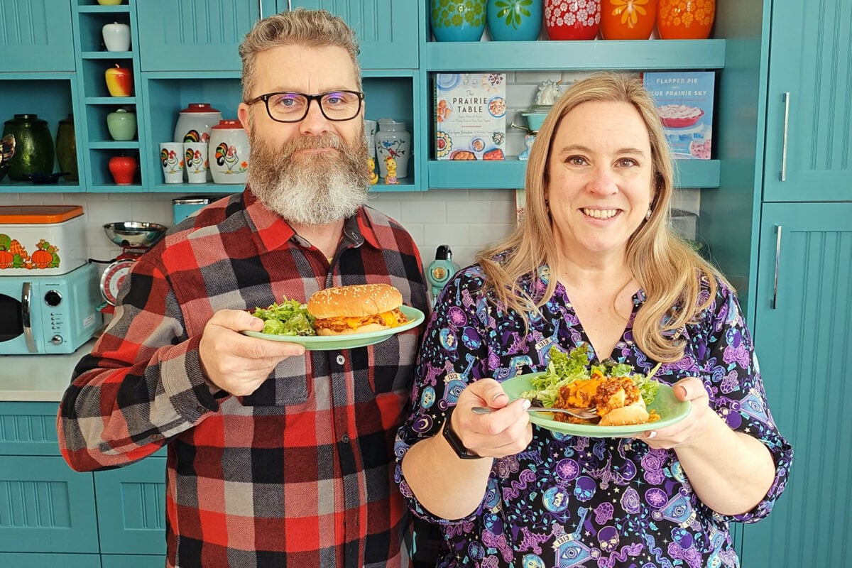 Karlynn and Mike with their sloppy Joes recipe