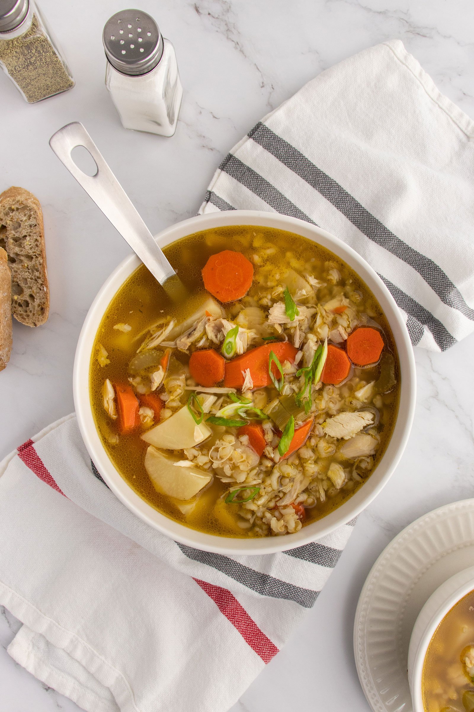 Homemade Chicken Barley Soup Recipe