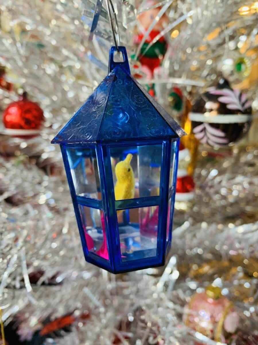 vintage bird Christmas ornament