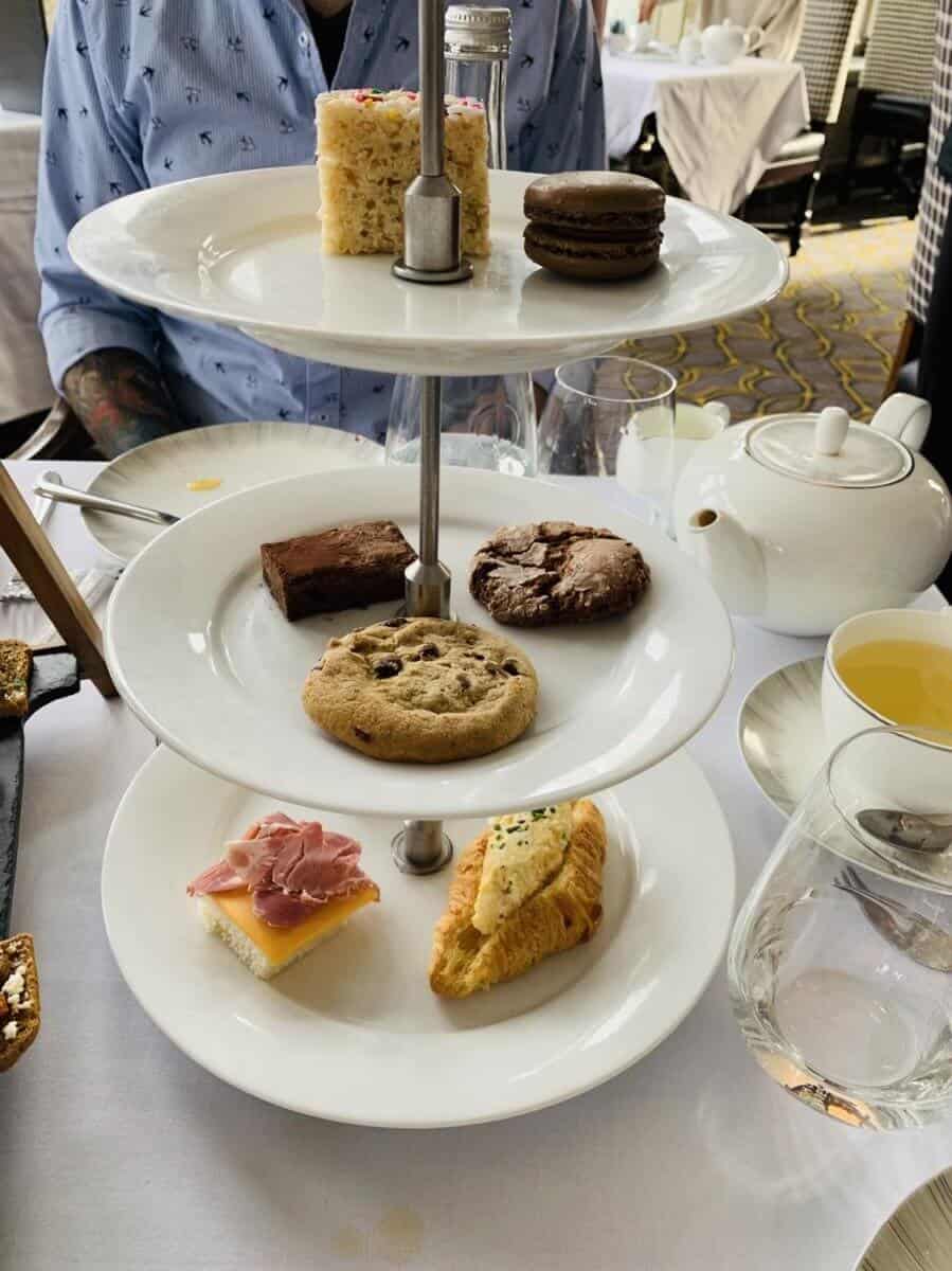 Children’s Tea at the Fairmont Banff Springs - sandwiches, tarts and cakes