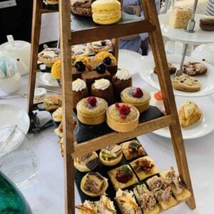 Afternoon Tea at the Fairmont Banff Springs - delightful savoury little sandwiches and sweet treats