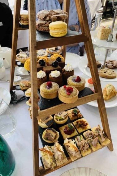 Afternoon Tea at the Fairmont Banff Springs - delightful savoury little sandwiches and sweet treats