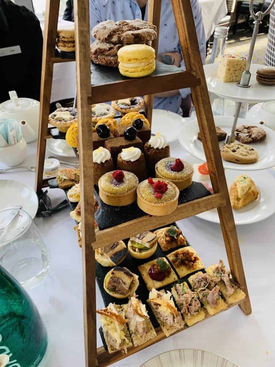 Afternoon Tea at the Fairmont Banff Springs - delightful savoury little sandwiches and sweet treats