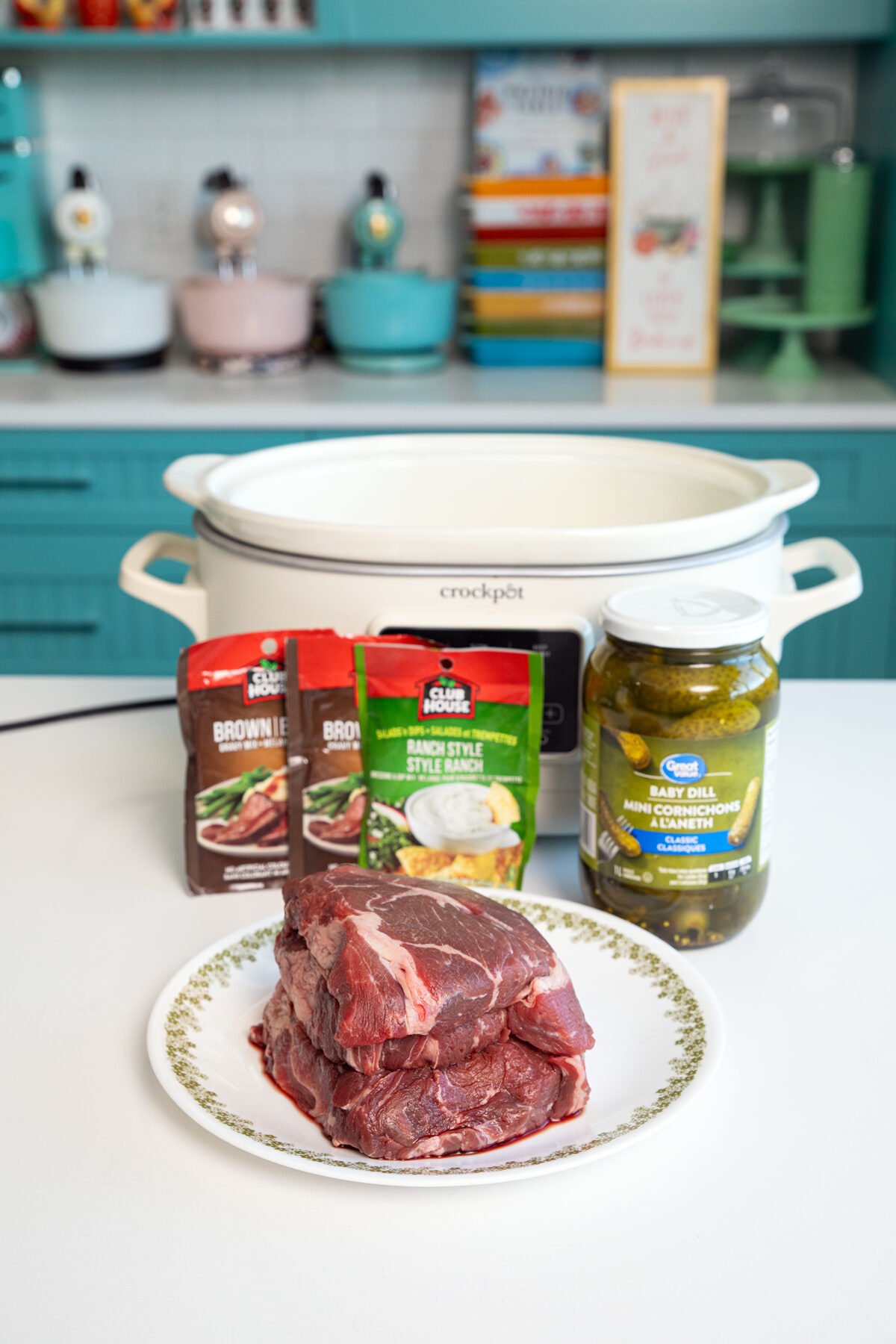 ingredients for dill pickle pot roast