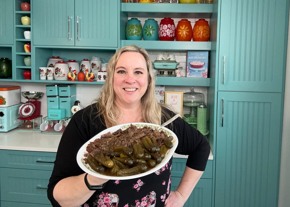 Karlynn and her dill pickle pot roast recipe