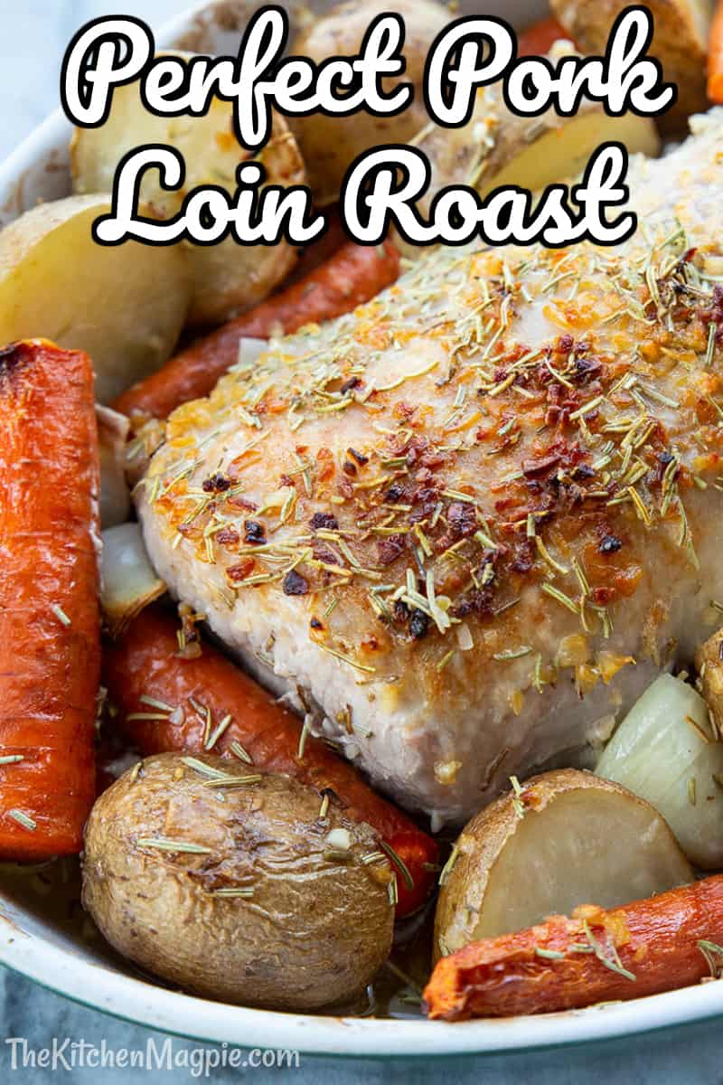 How to Cook a Boneless Pork Loin Roast from start to finish! This roast pork recipe has a delicious crispy garlic butter exterior and a perfectly cooked interior. #pork #roast #porkloin