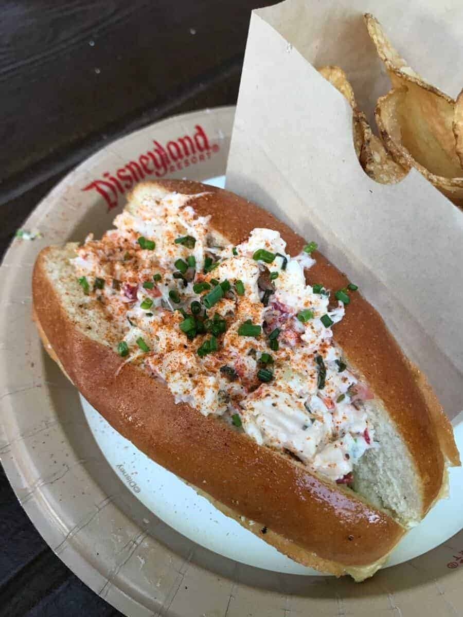 lobster rolls in a white Disneyland plate