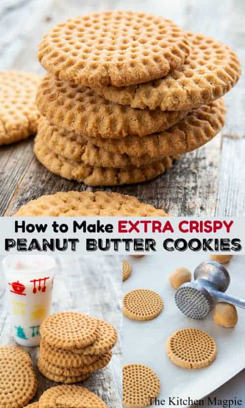 How to make perfectly crispy peanut butter cookies, with a method that I have perfected that results in AMAZINGLY crispy cookies every time!