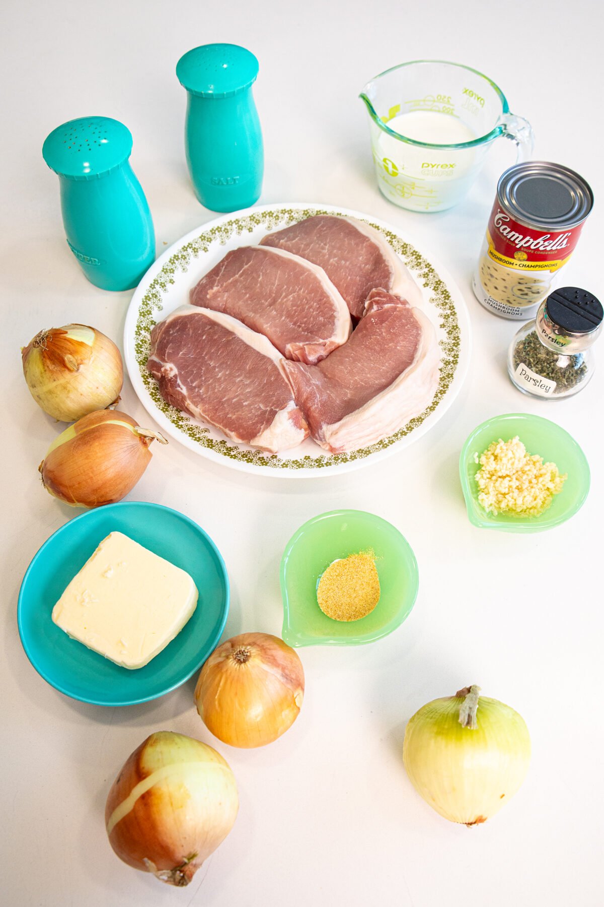 baked cream of mushroom soup pork chop ingredients