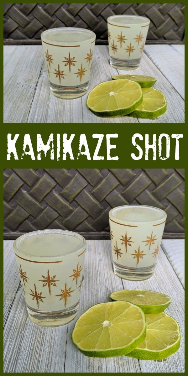 Kamikaze Cocktail Shot @kitchenmagpie #kamikaze #cocktail #shot #lime #vodka #triplesec