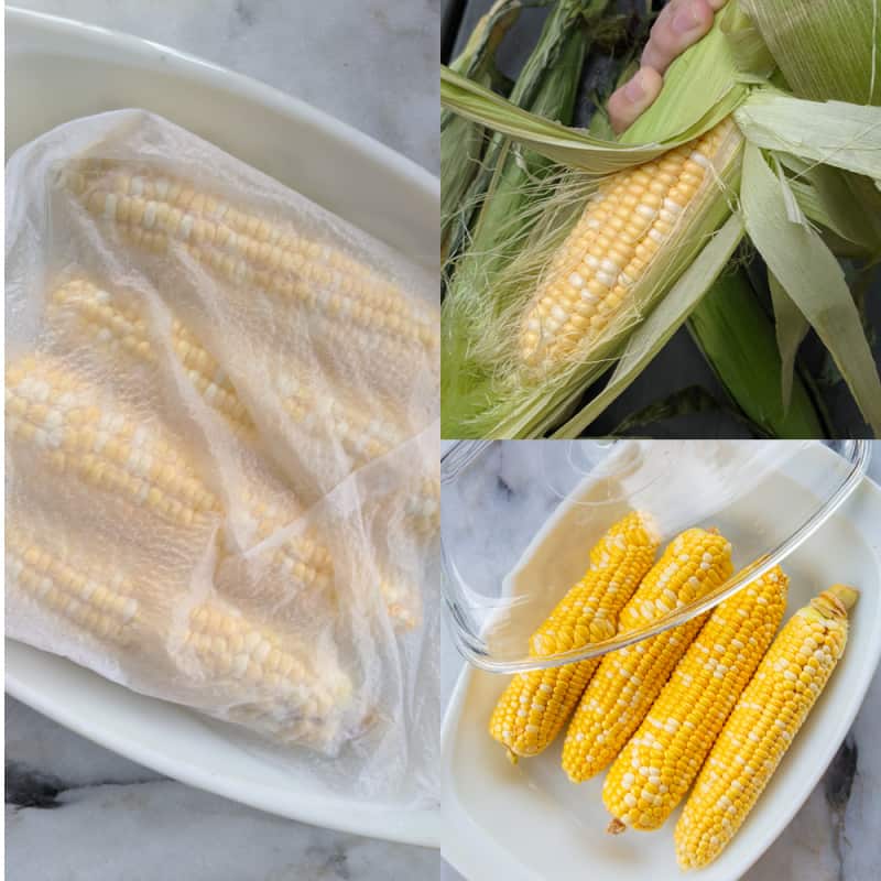 Step by step method on How to Microwave Corn on the Cob