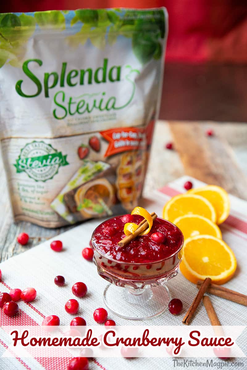  #AD This delicious low sugar cranberry sauce recipe is made with Splenda Stevia and is the perfect way to cut down on sugar. Splenda Stevia boasts no bitter aftertaste, usually associated with stevia, is non GMO and has zero calories. Check out my recipe here: https://tap.fit/BJTDZwMDS #splendastevia #splendarecipes #splenda #nocalorie #cranberry 