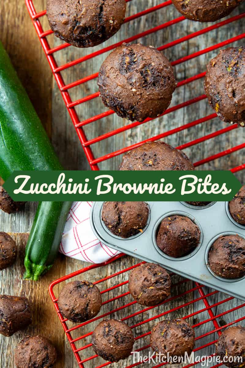 These brownie bites are perfect for school and work lunches -and they are almost completely guilt-free being made with natural sweeteners (honey and molasses) and no oil!