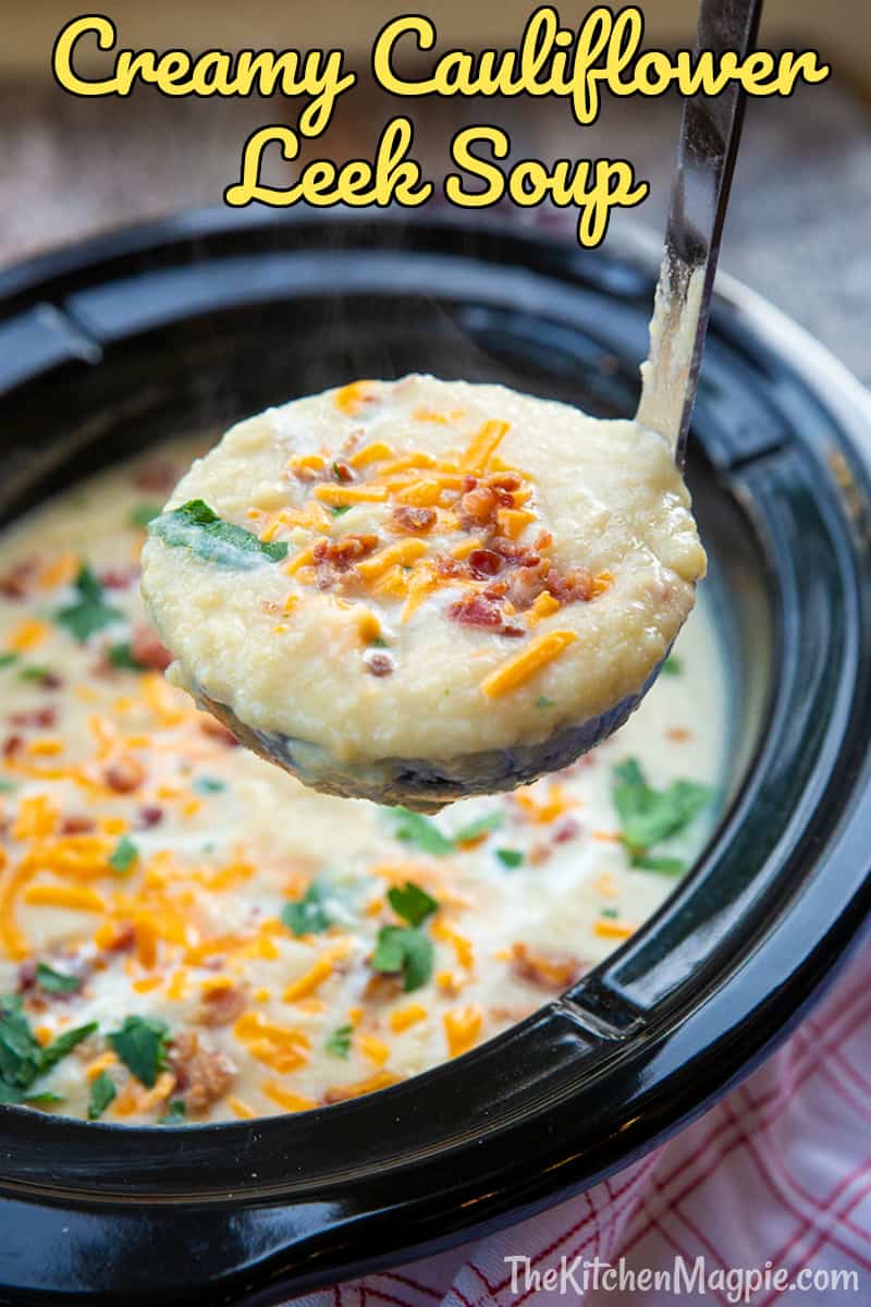 This Creamy Cauliflower Leek Soup combines two of my favorite soups into one dish! A nice change of pace from the ordinary.