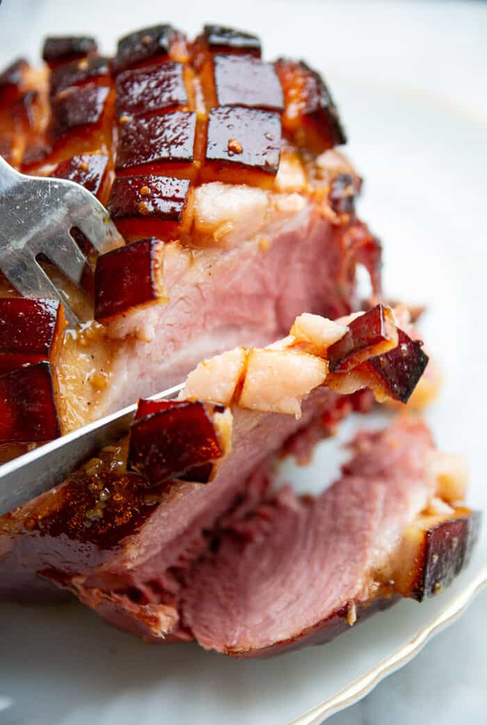 Brown Sugar Glazed Baked Picnic Ham The Kitchen Magpie
