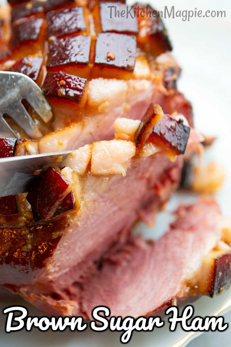 Picnic ham may not be the most common cut of ham to make, but this brown sugar glazed recipe yields a tender, juicy and easy to bake ham!
