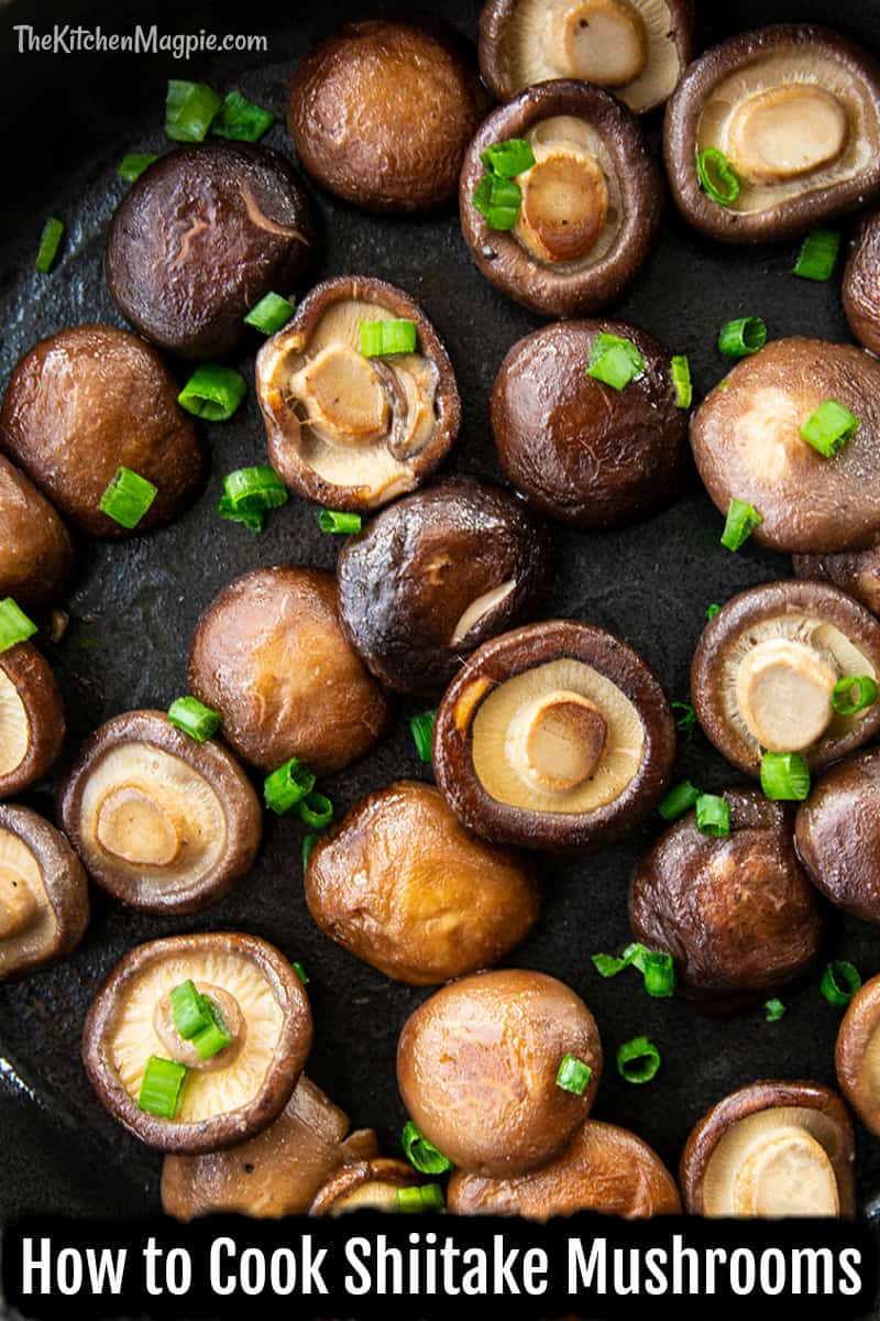 Shiitake mushrooms are a strong, earthy flavored mushroom that is best simply fried and used in other dishes such as pho or as an accompaniment to a main meal. 