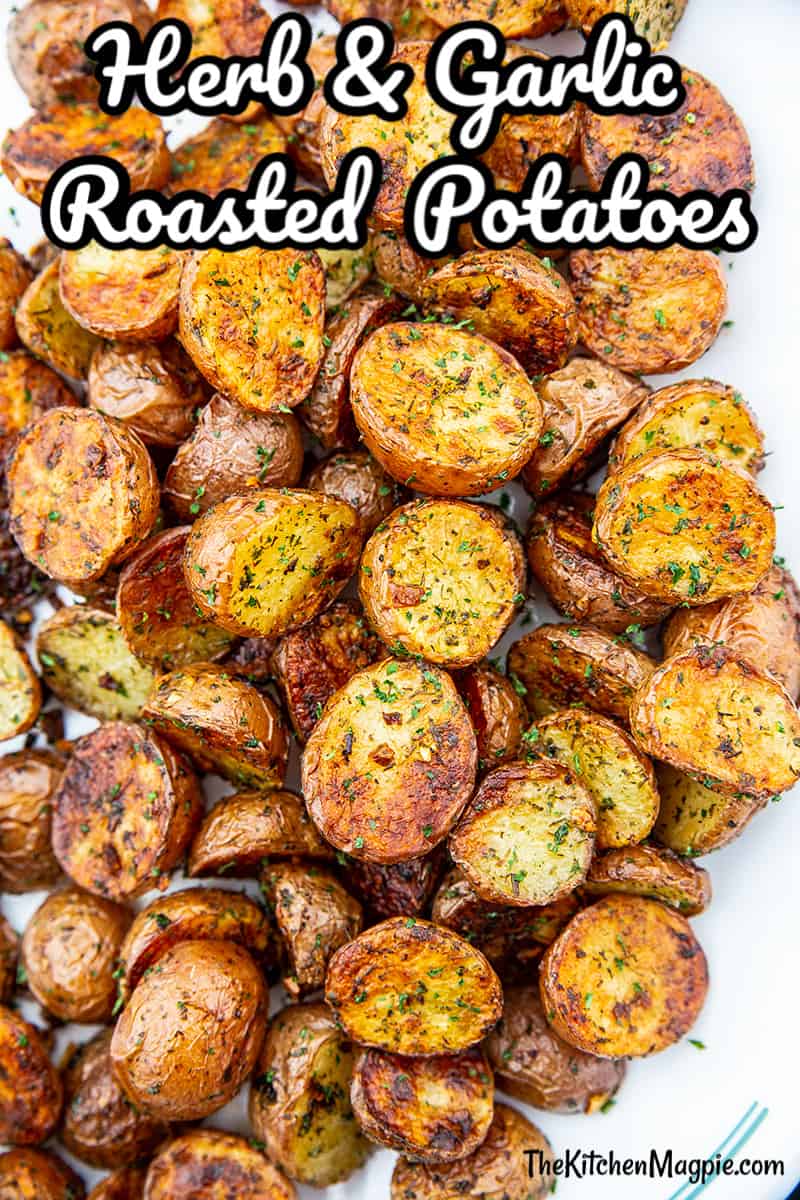 Crispy and flavorful on the outside, soft and delicious on the inside, these herb and garlic roasted red potatoes are an easy side dish you're sure to love. 