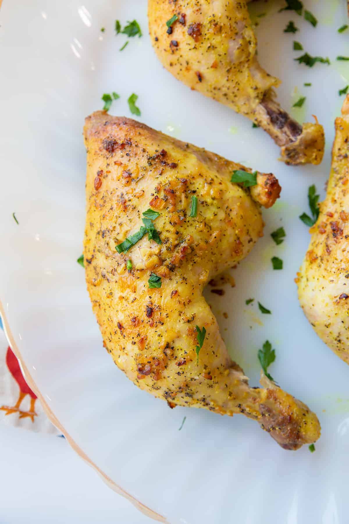 Oven Baked Chicken Leg Quarters The Kitchen Magpie