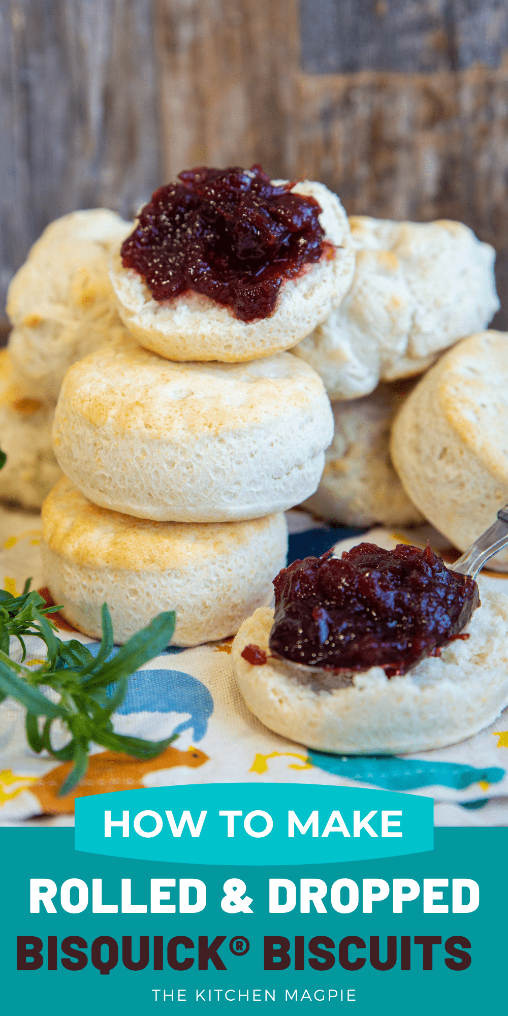 How to make classic Bisquick biscuits - both drop and rolled biscuits-  with the correct ratios of Bisquick mix and milk to make soft, fluffy and fast biscuits! 