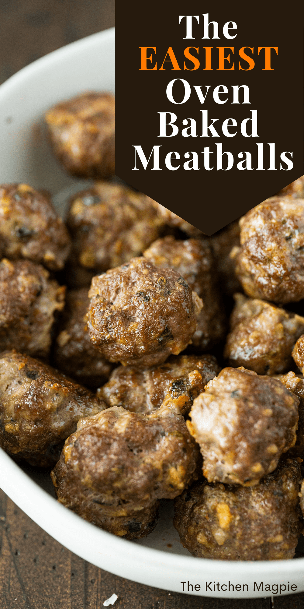 These oven baked meatballs are so easy to make and are the perfect make-ahead freezer meal! Make a double (or triple!) batch and freeze them for later use!