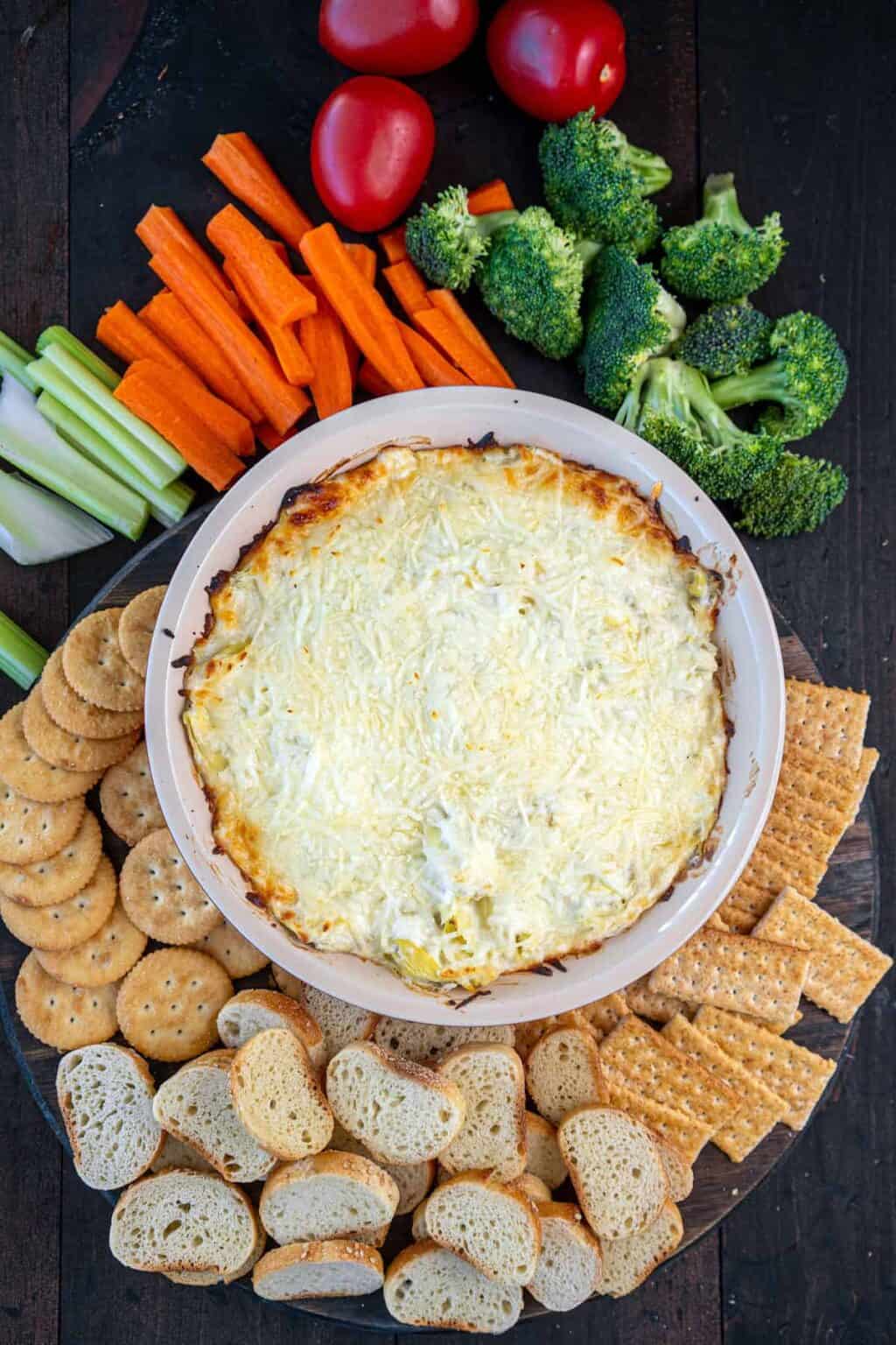 Hot and Cheesy Artichoke Dip The Kitchen Magpie