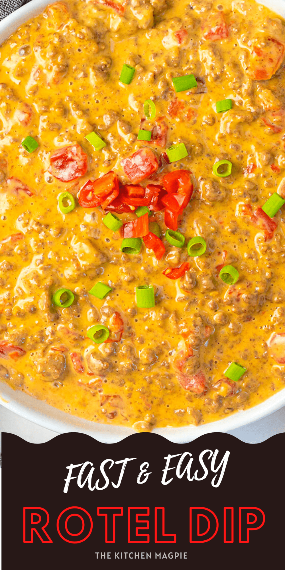 This classic Rotel dip is only three ingredients and takes mere minutes to make! It's a family favorite appetizer for a reason! 