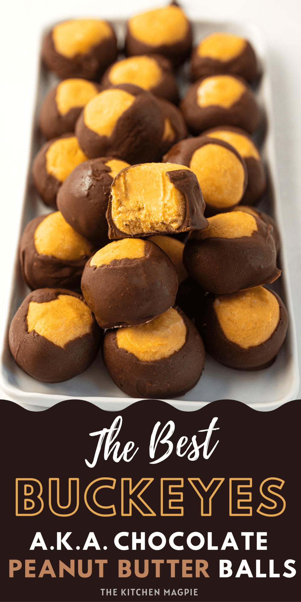 Buckeye candy, AKA chocolate covered peanut butter balls, are the perfect easy dessert made from of the best marriage of ingredients ever – peanut butter and chocolate!