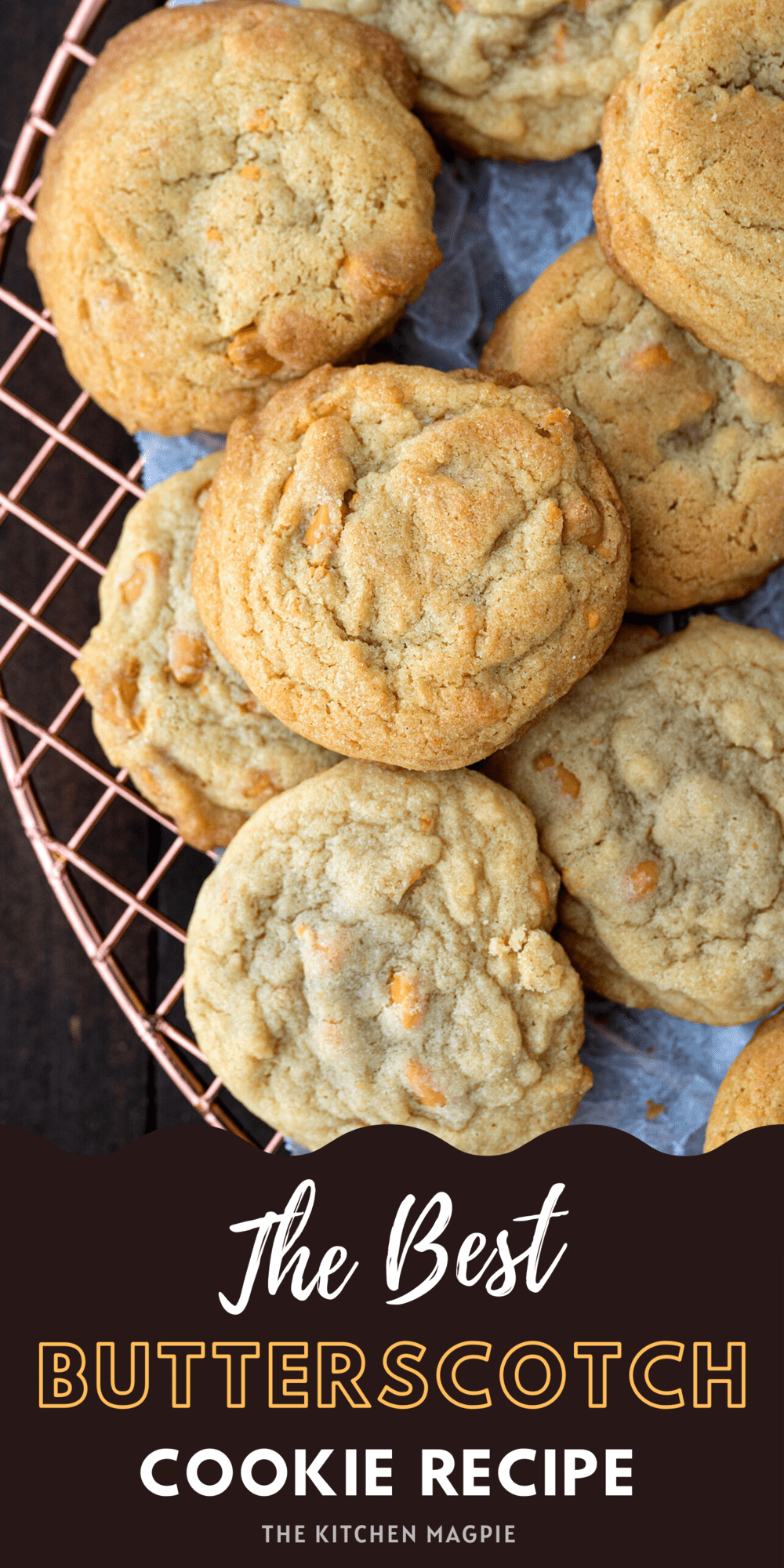 These butterscotch cookies are perfectly chewy and sweet, and loaded with butterscotch chips! 