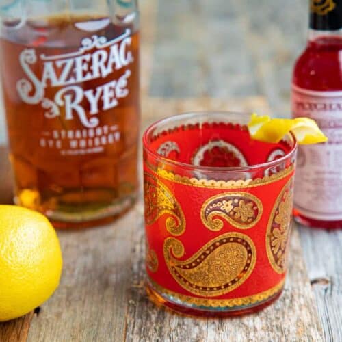 Southern Marsh Cocktail Collection T-Shirt – Sazerac Design, Pocket Tee, Garment Washed