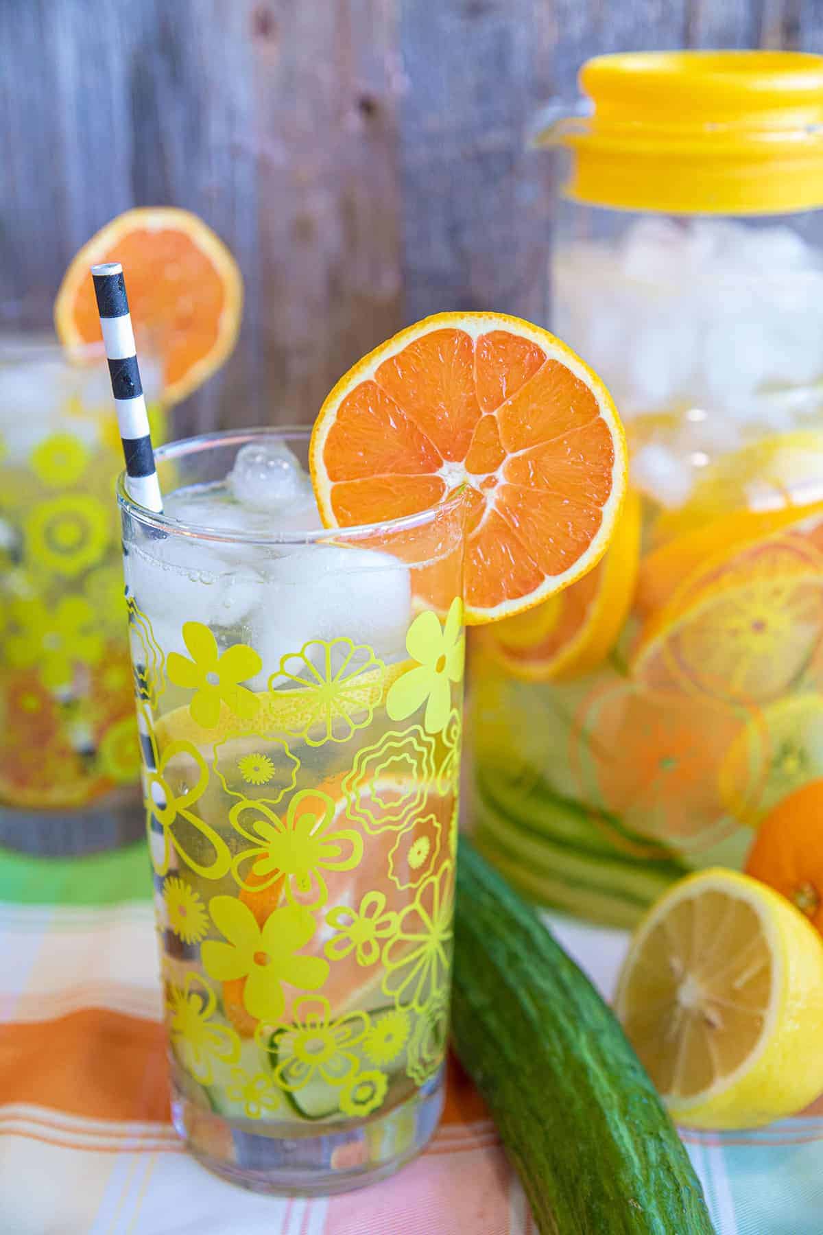 Orange and lemon detox water deals