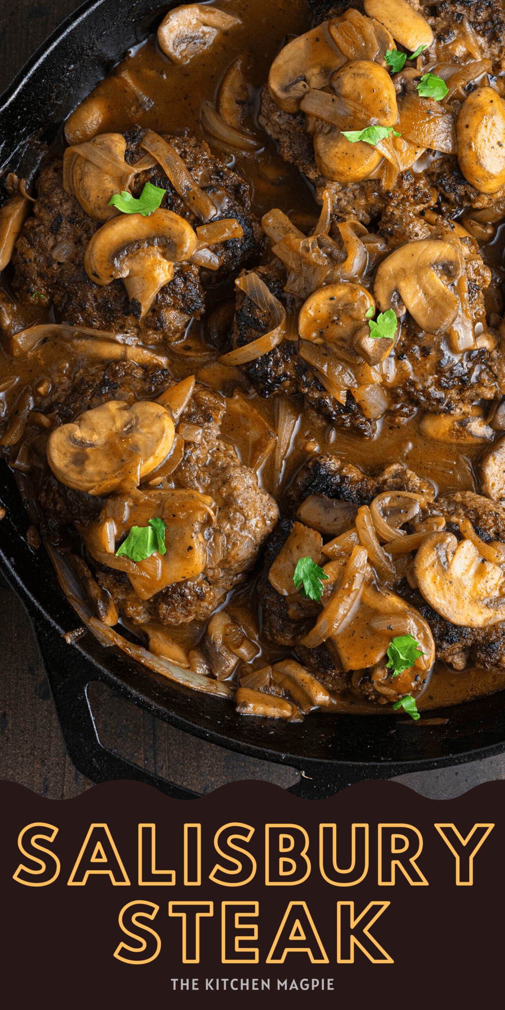 This classic Salisbury steak is tender ground beef patties simmered in a flavorful mushroom and onion gravy and is the ultimate comfort food when served over mashed potatoes! 