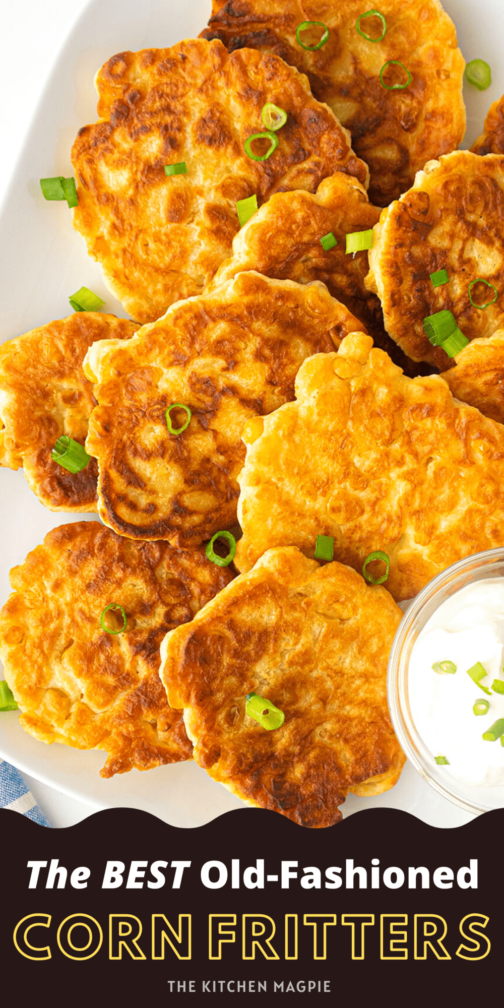 How to make the best corn fritters! Using creamed corn is the secret ingredient for the most flavorful corn fritters you'll ever make!