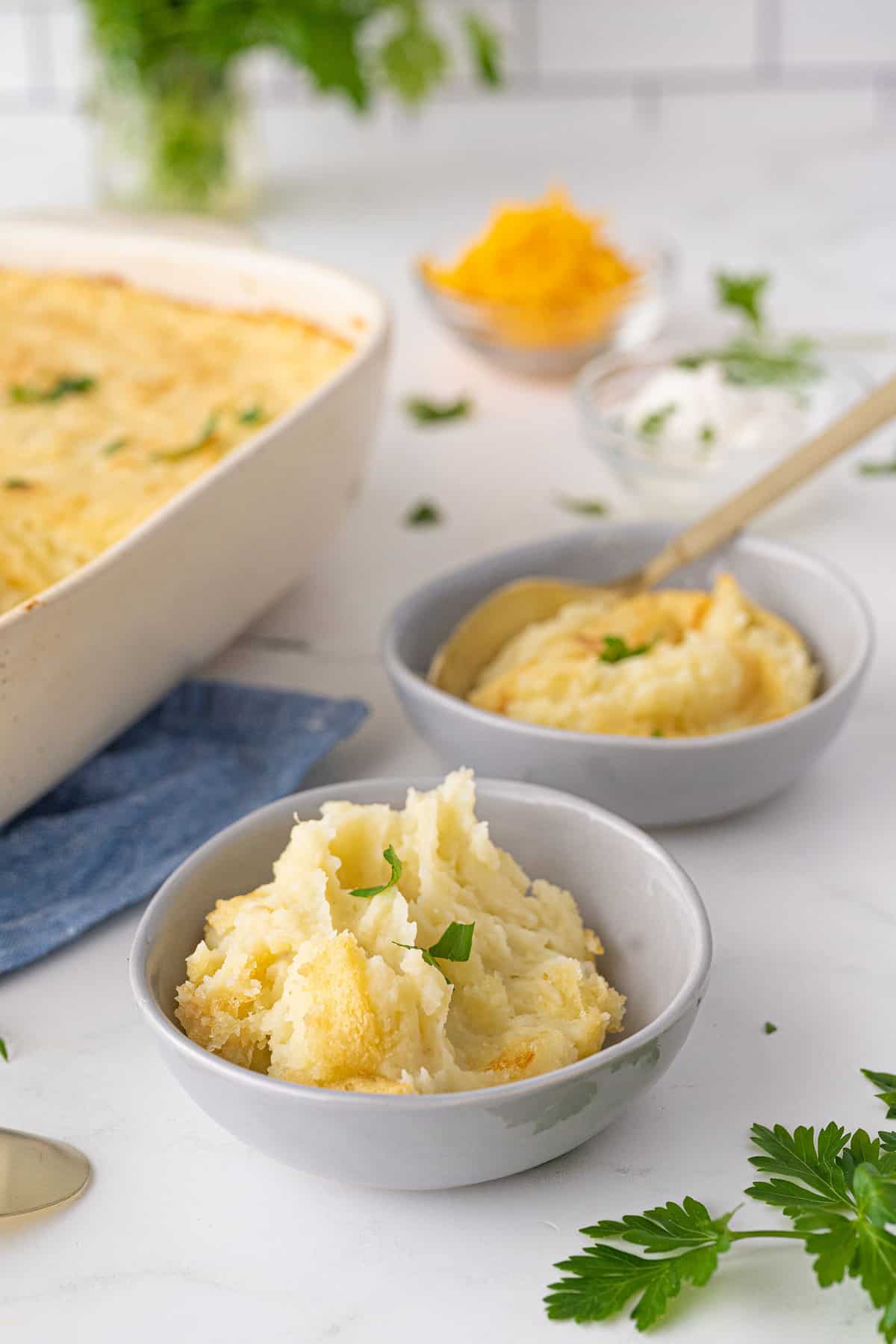 Make Ahead Mashed Potatoes in a small bowl