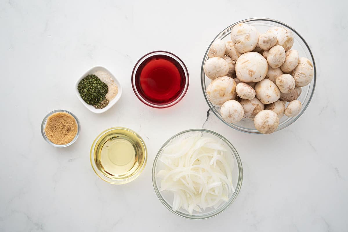 Marinated Mushroom ingredients