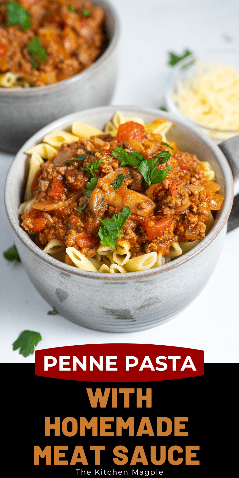 Perfectly cooked penne pasta loaded up with a decadent meat sauce makes for the perfect dinner that the whole family will love. 