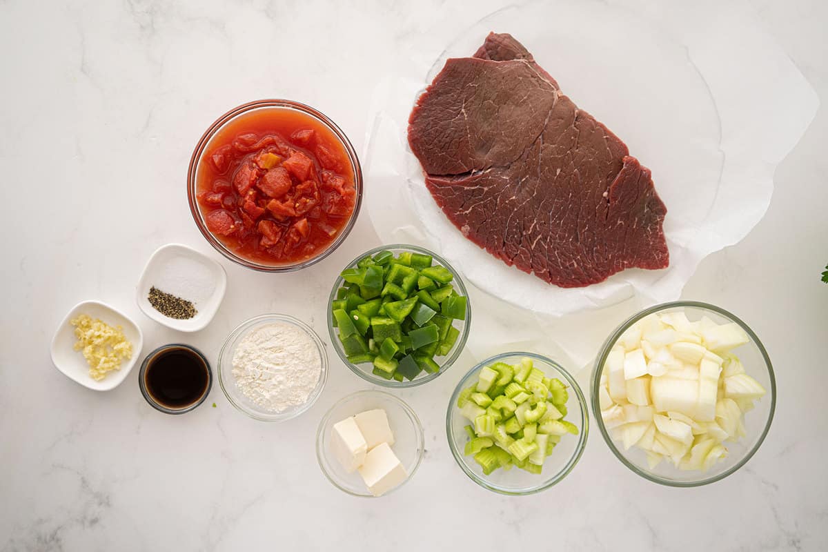 ingredients for Swiss Steak