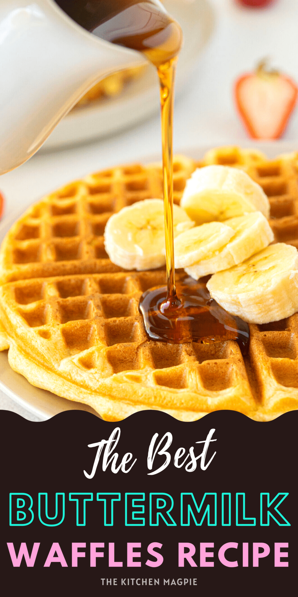 This classic buttermilk waffle recipe has stood the test of time, yielding fluffy, lightly sweetened waffles with that delicious buttermilk tang!
 